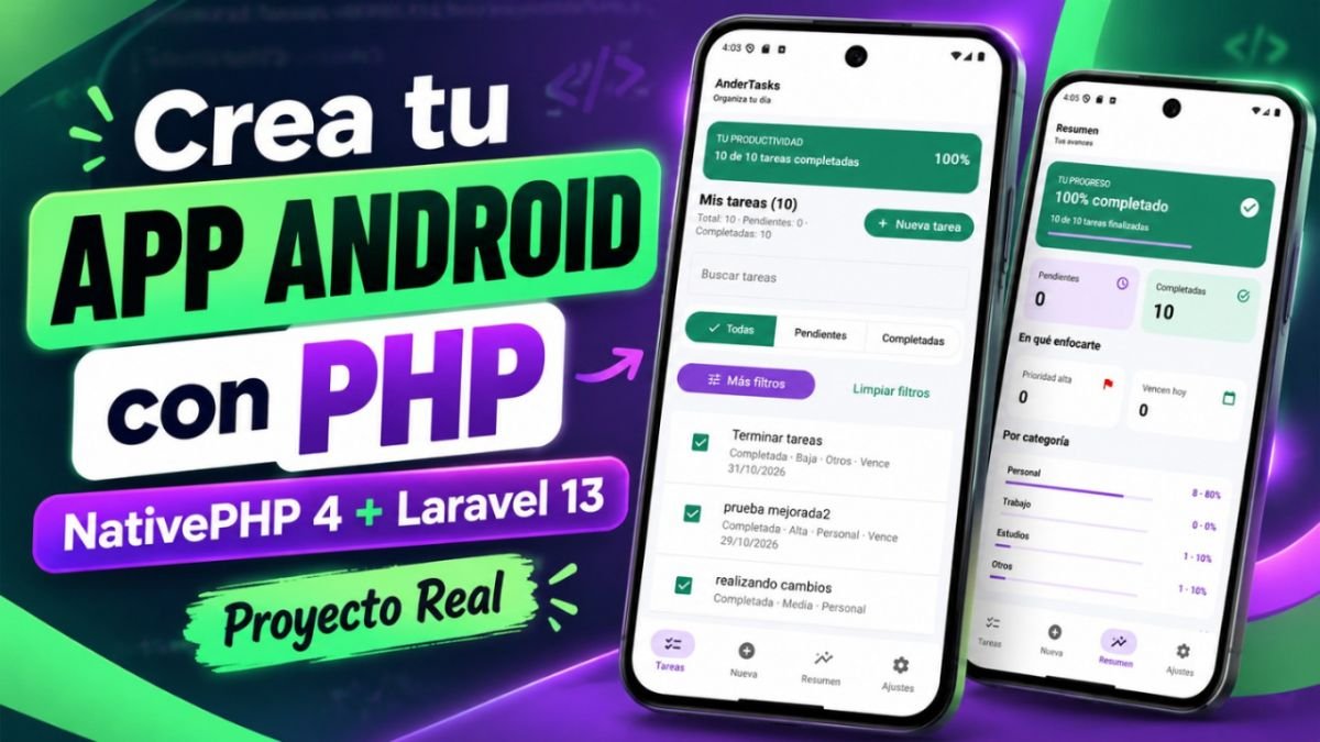 Curso NativePHP 4 y Laravel 13: Crea tu Primera App Android
